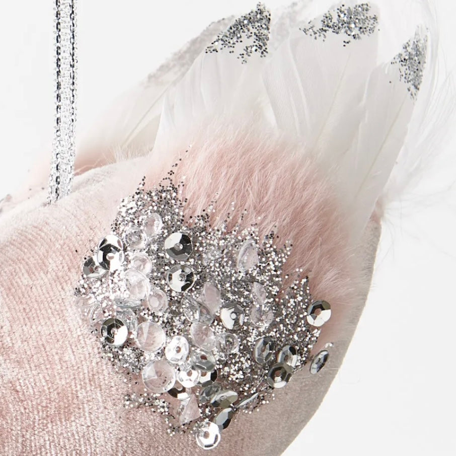 Pink Swan - Christmas Ornament