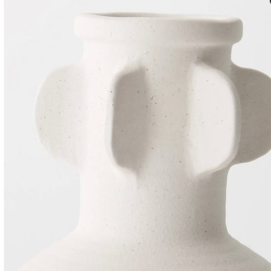 Bessie Vase - White Ceramic