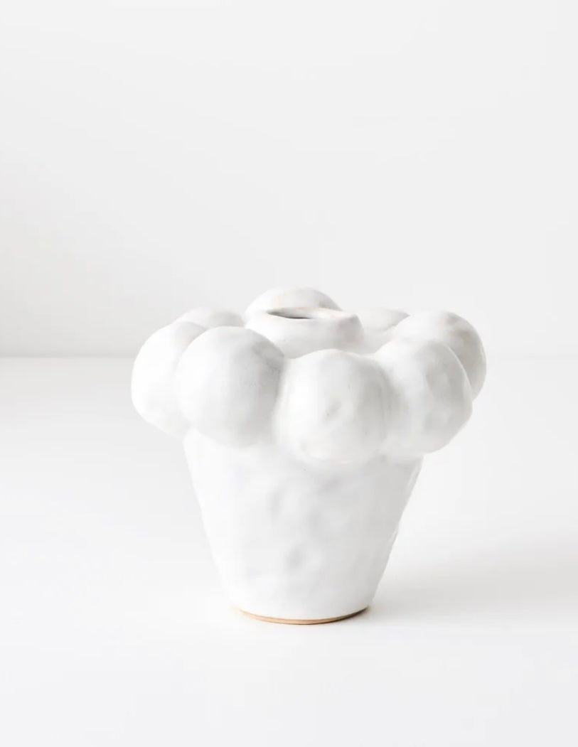 Azule Vase - Small Ceramic White