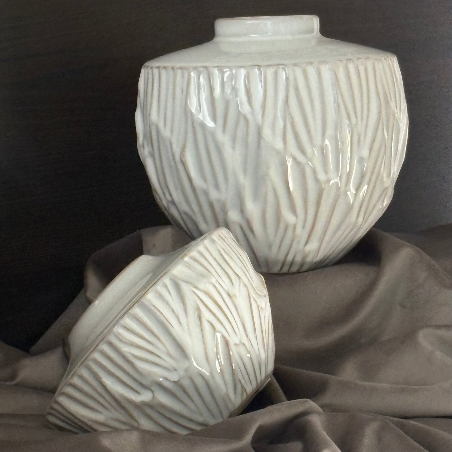 Bryna Vase - White Ceramic Large