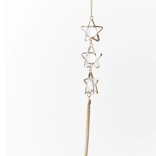 Ornament Crystal Star - Gold