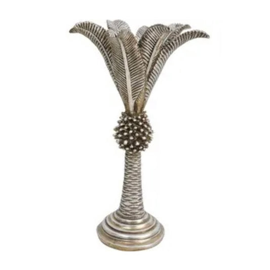 Champagne Palm Candle Holder - Tall