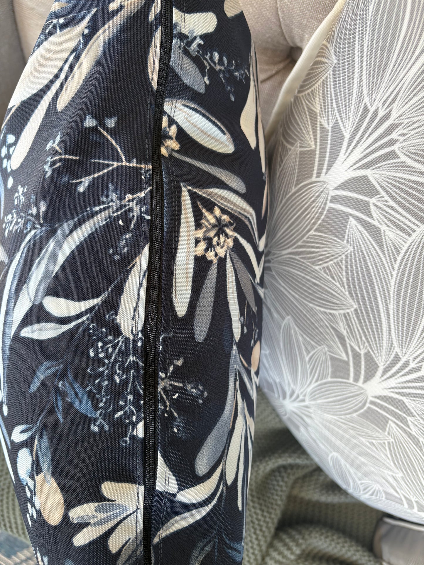 Outdoor Waterproof Blue Cushion - 45x45