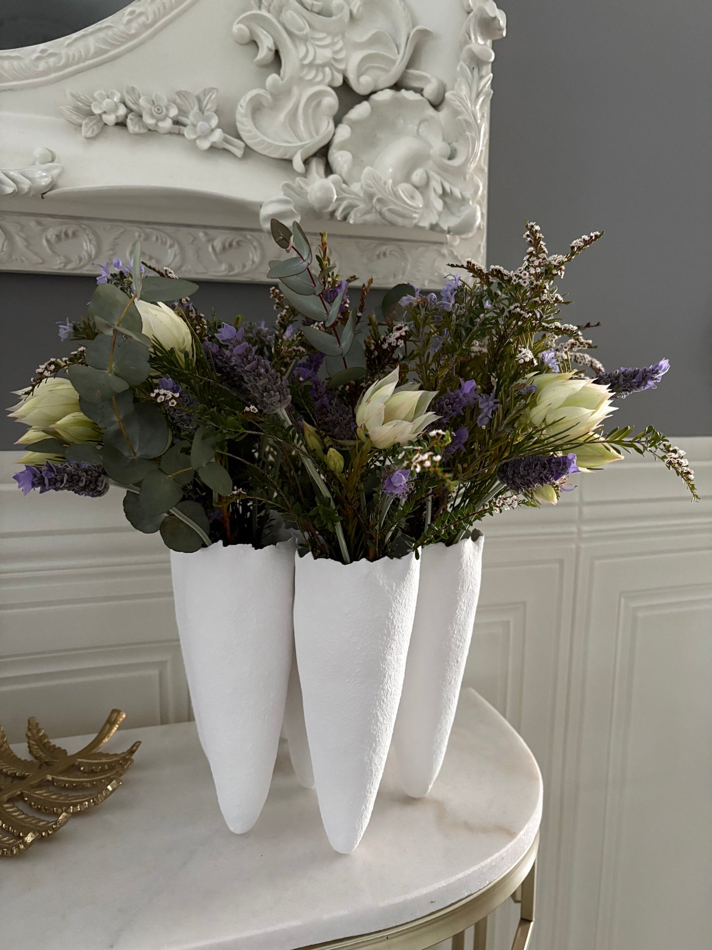 Loki Modern White Ceramic Vase