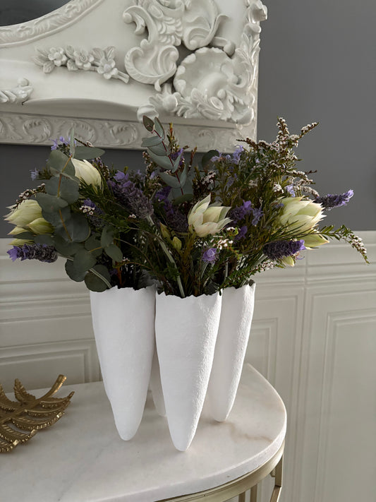 Loki Modern White Ceramic Vase