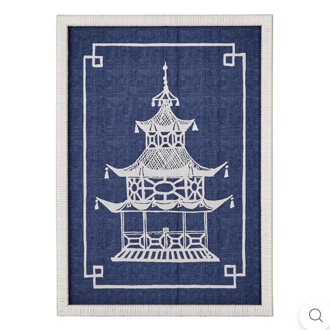 Blue & White Pagoda B - Wall Art