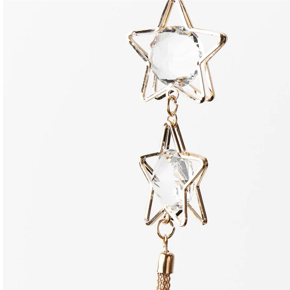 Ornament Crystal Star - Gold