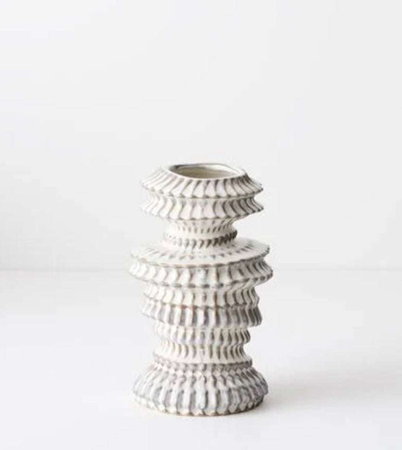Orane - Decorative Porcelain White Vase