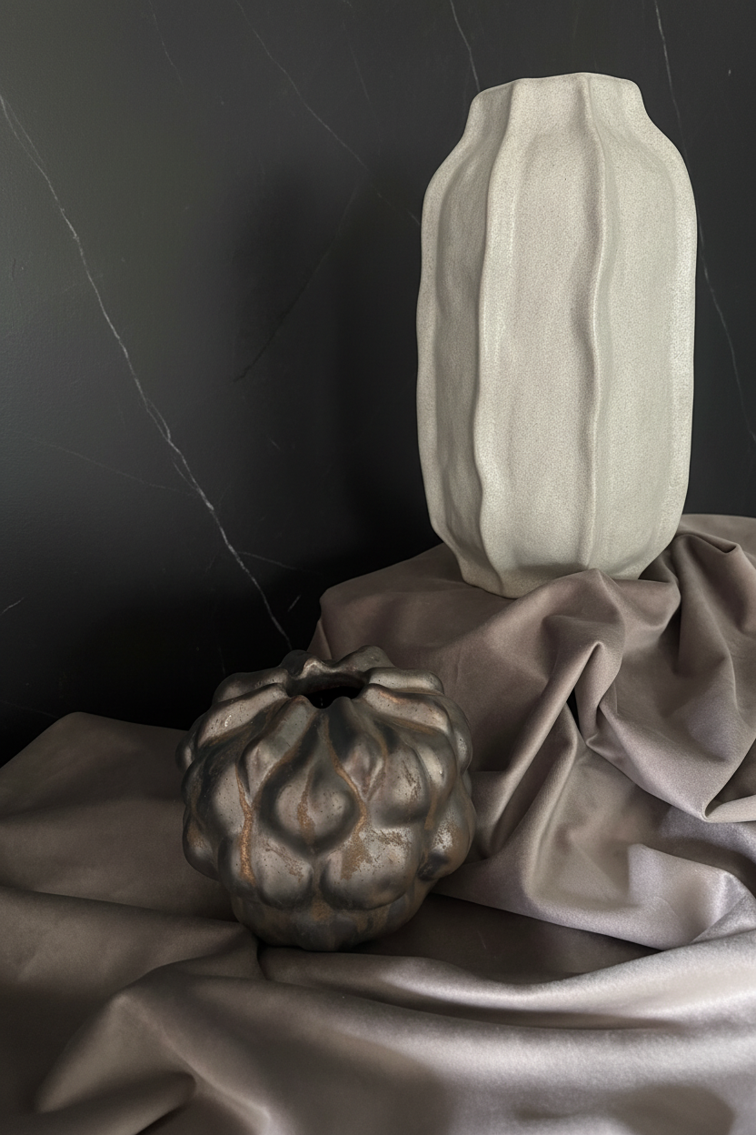 Tall Vase - Warm Tones Ceramic