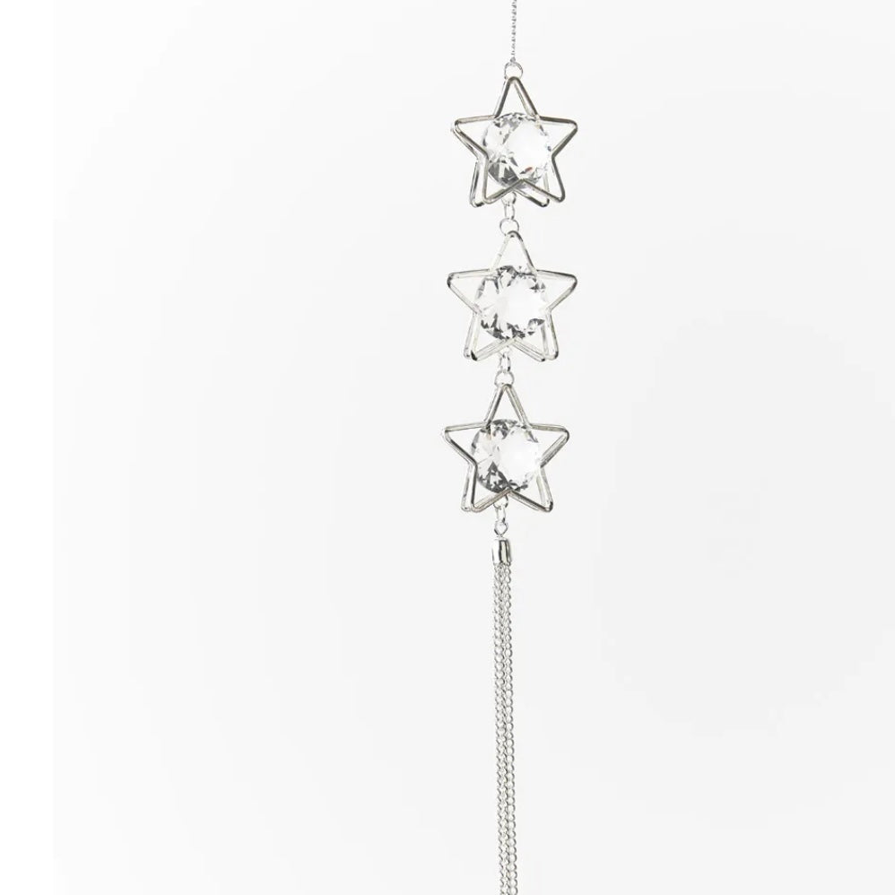 Ornament Crystal Star - Silver