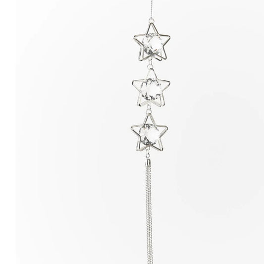 Ornament Crystal Star - Silver