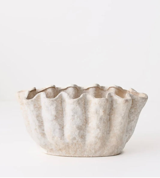 Ena Bowl - Ceramic Eggshell