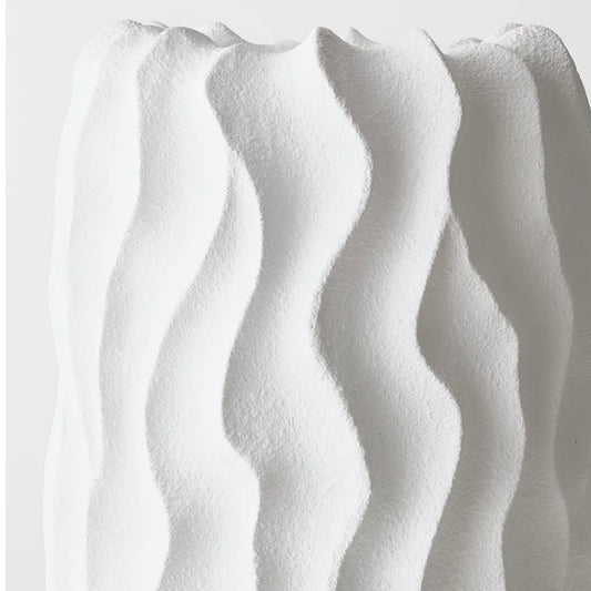 Wave Vase - Tall White