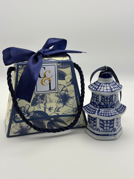 Blue & White Pagoda - Miniature