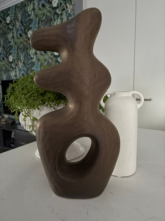 Cora Copper Abstract Figurine - Tall