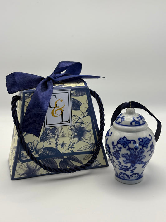 Blue & White Ginger Jar - Miniature