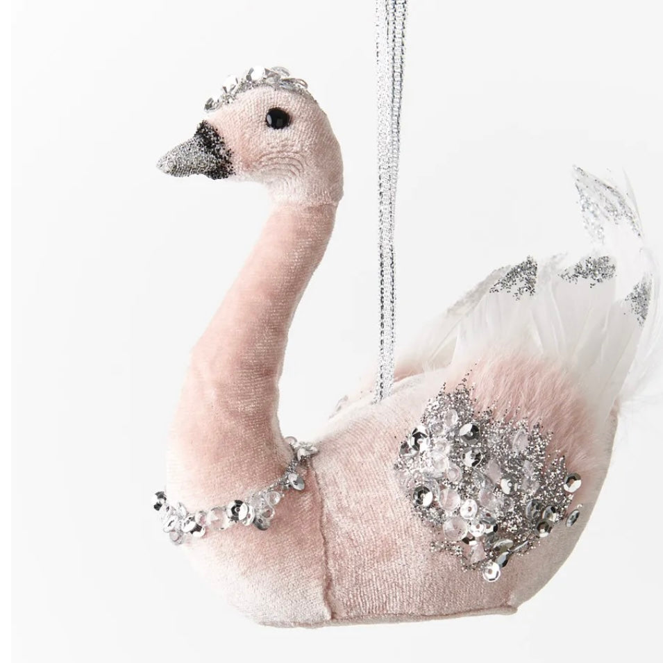 Pink Swan - Christmas Ornament