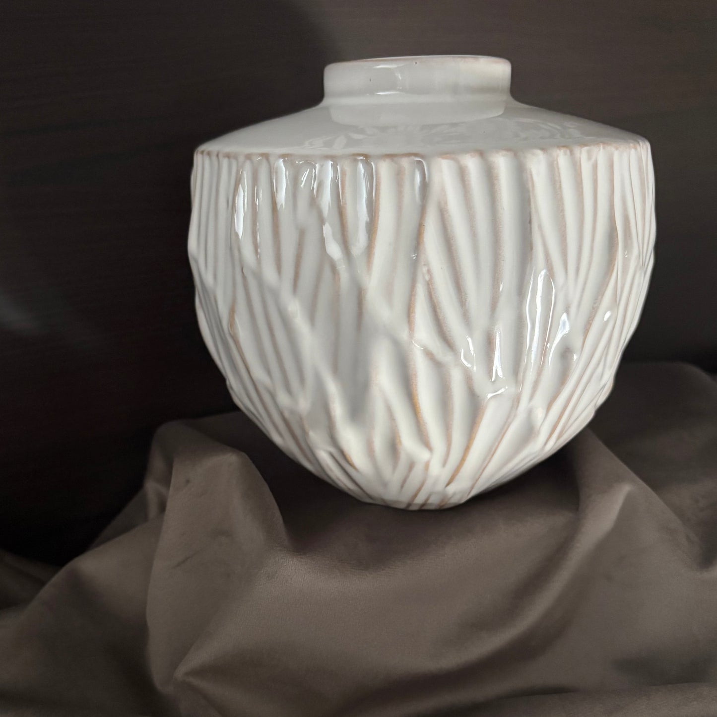 Bryna Vase - White Ceramic Large