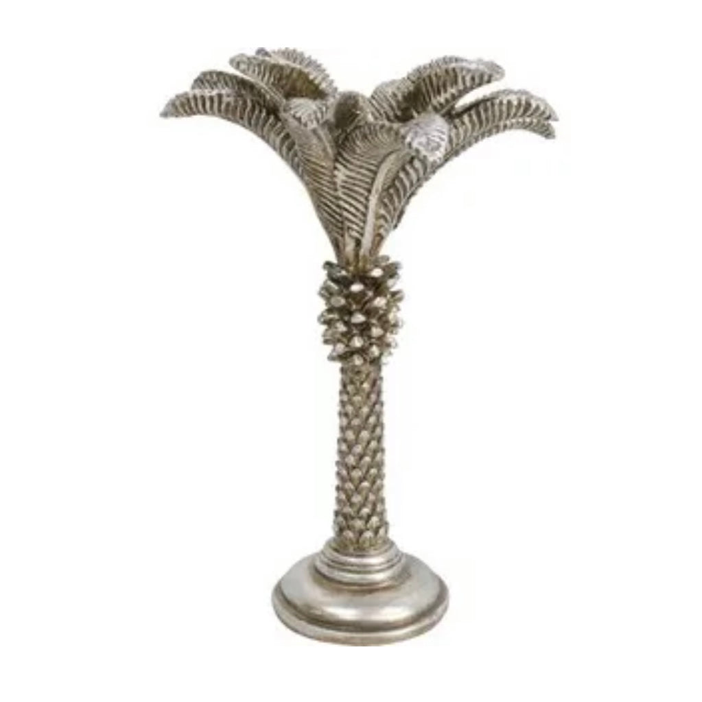 Champagne Palm Candle Holder - Medium