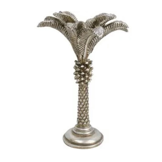 Champagne Palm Candle Holder - Medium