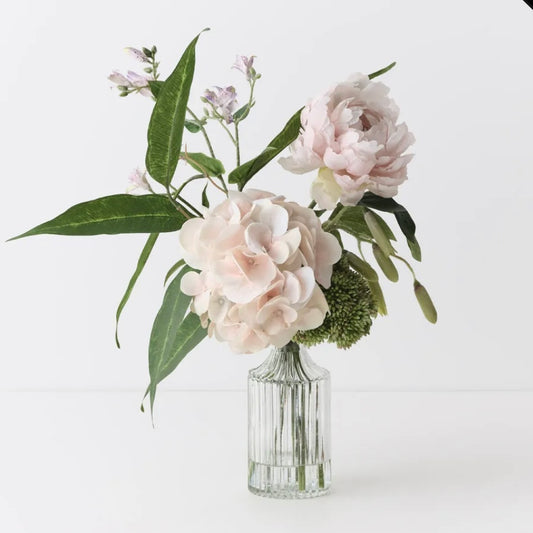Hydrangea Peony Mix - Soft Pink in Vase