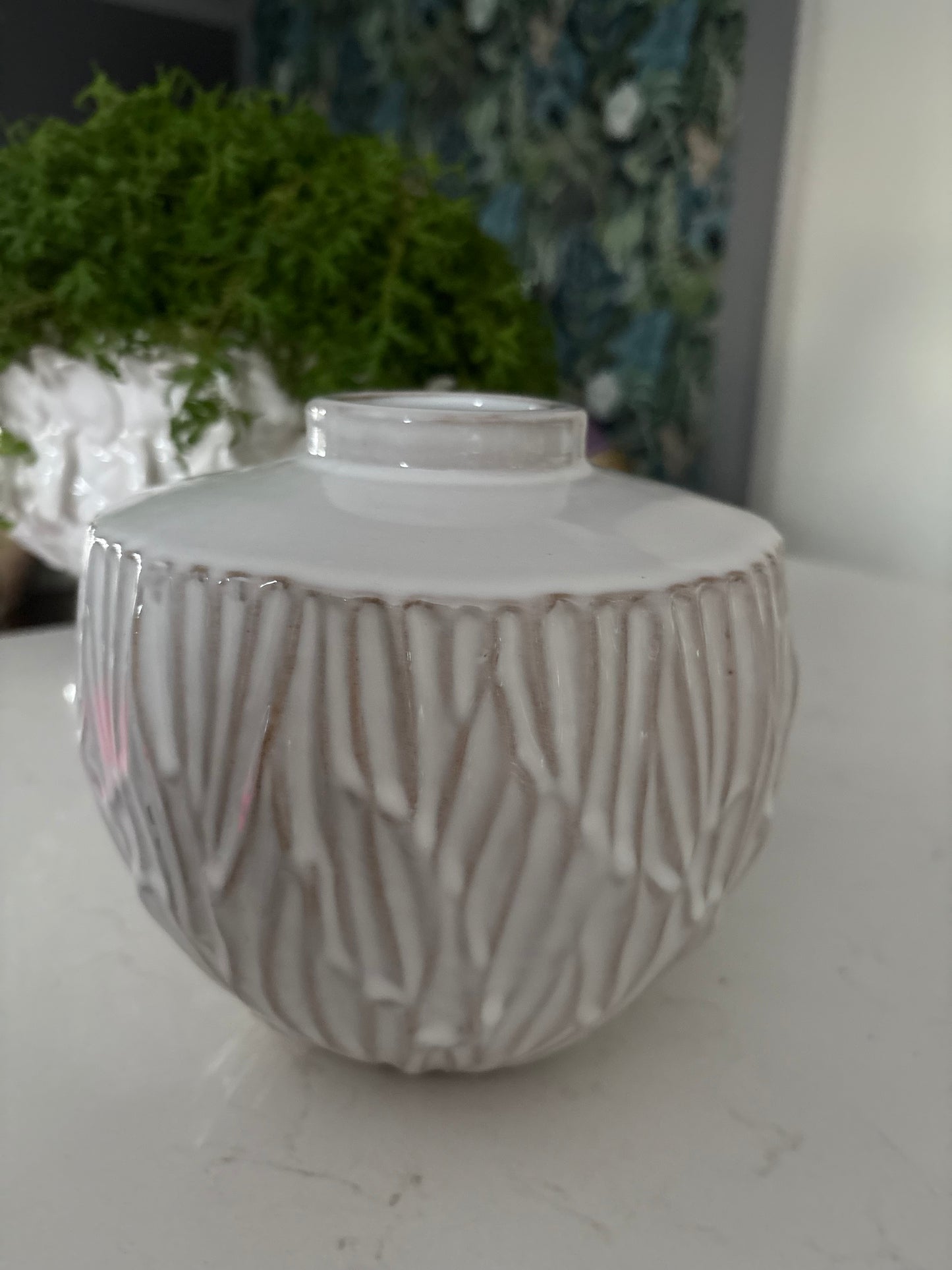 Bryna Vase - White Ceramic Large
