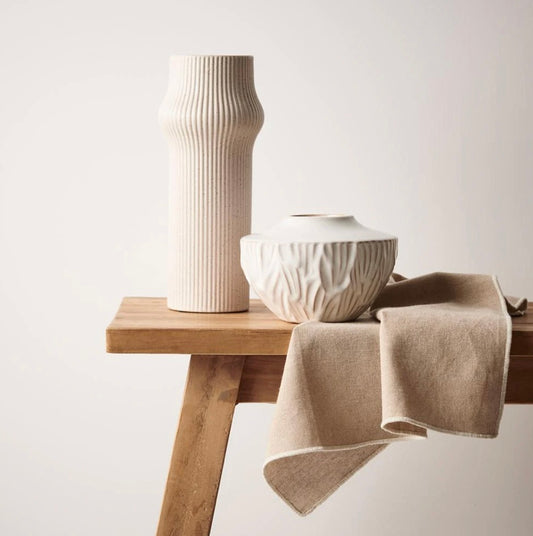 Bryna Vase - White Ceramic Small