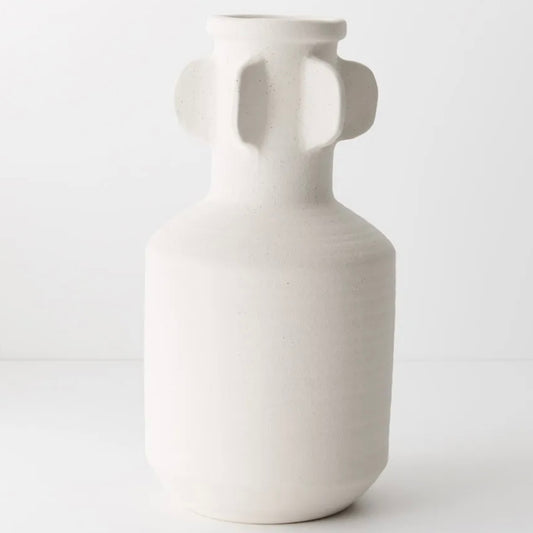 Bessie Vase - White Ceramic